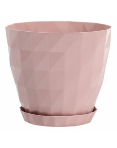 Горшок для цветов Crystal 23 х 23 см светло розовый Serinova