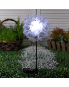 Садовый светильник на солнечной батарее Клубок 70 см 1 LED свечение белое 2шт Luazon lighting