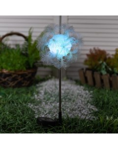 Садовый светильник на солнечной батарее Клубок 70 см 1 LED свечение мульти 2шт Luazon lighting