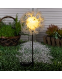 Садовый светильник на солнечной батарее Клубок 70 см 1 LED свечение тёплое 2шт Luazon lighting
