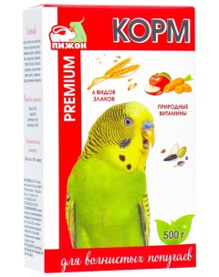 Сухой корм для волнистых попугаев Premium 500 г Пижон
