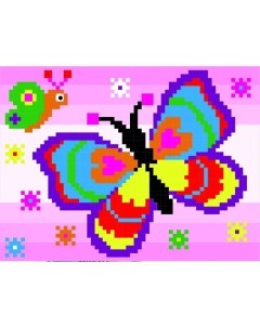 Набор для творчества Алмазная мозаика Бабочка 20 15см частичная выкладка 90781 Centrum