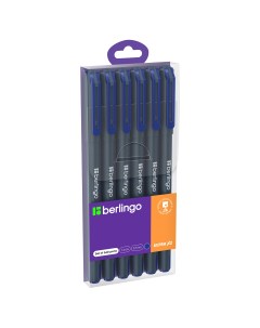 Ручка шариковая Ultra X2 синяя 6 шт Berlingo