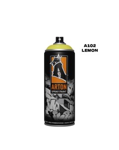 Аэрозольная краска A102 Lemon 520 мл желтая Arton
