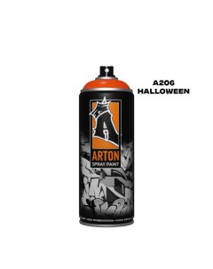 Аэрозольная краска A206 Halloween 520 мл оранжевая Arton