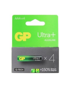 Батарейка Ultra Plus Alkaline 24AUPA21 2CRSB4 1 5V 4шт size АAA Gp