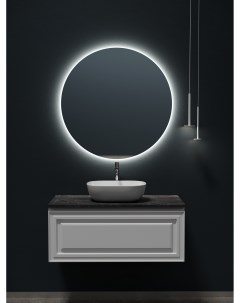 Мебель для ванной Very 100 подвесная столешница black sky Bianco с отверстием под смеситель Sancos