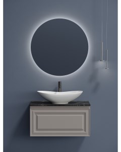Мебель для ванной Very 80 подвесная столешница black sky Doha Soft с отверстием под смеситель Sancos