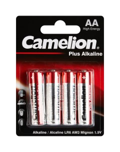 Батарейка алкалиновая Camelion Plus Alkaline LR6 BP4 AA 4 шт Без бренда