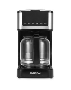 Кофеварка HYD 1212 капельная черный серебристый Hyundai