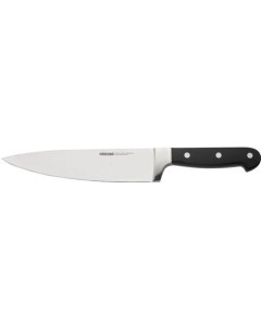 Нож кухонный Arno 724213 поварской для измельчения 200мм заточка прямая стальной серебристый черный Nadoba