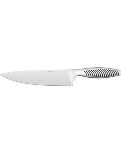 Нож кухонный Vera 724310 поварской для измельчения 200мм заточка прямая стальной серебристый черный Nadoba