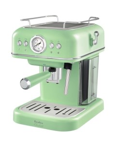Кофеварка ECM 245 рожковая зеленый Tesler