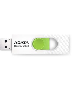 Флешка USB UV320 128ГБ USB3 2 белый и зеленый Adata