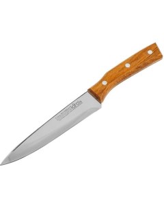 Нож кухонный LR05 62 универсальный 152мм заточка прямая стальной коричневый серебристый Lara