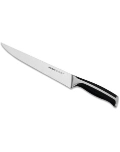 Нож кухонный Ursa 722611 разделочный 20мм заточка прямая стальной черный серебристый Nadoba