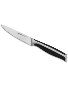 Нож кухонный Ursa 722614 универсальный для овощей 10мм заточка прямая стальной черный серебристый Nadoba