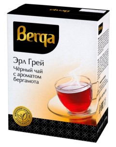 Чай черный Earl Grey с ароматом бергамота листовой 100 г Берга