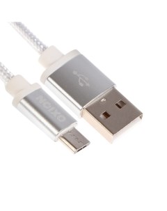 Кабель DCC258 Micro USB USB зарядка и передача данных 1 3 м белый Oxion