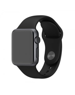Ремешок сменный Silicone для Apple Watch 38 40 41 mm смарт часов black Remin