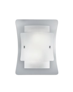 Светильник настенный Triplo AP2 макс 2x60Вт Е27 230В Белый Стекло Металл 026480 Ideal lux