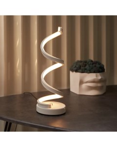 Настольная лампа светодиодная Spiral Trio теплый белый свет цвет белый Rexant