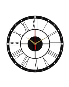 Часы настенные серия Интерьер Римские цифры плавный ход d 40 см мод 8058 Nobrand