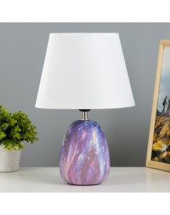 Настольная лампа Косетт 9947763 40Вт белый фиолетовый Risalux