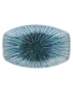 Тарелка сервировочная Nanocream Blue фарфор 16x9 6 см голубой Kutahya
