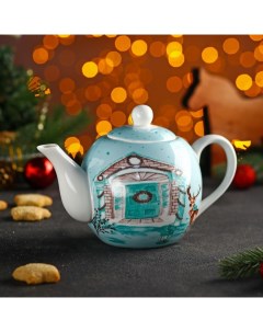 Чайник заварочный Новый Год Зимняя сказка 800 мл Доляна