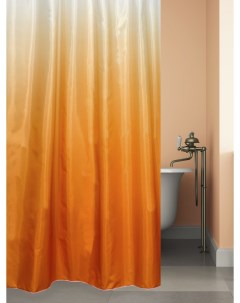 Штора для ванной Rosy dawn оранжевая 180x180 см Bath plus