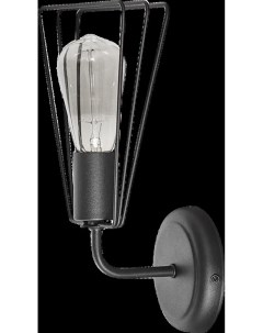 Настенный светильник бра Ферро 1 лампа 3м E27 цвет черный матовый Vitaluce
