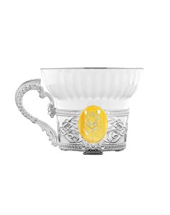 Чашка чайная с логотипом с позолотой Argenta