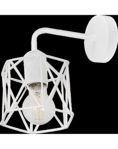 Настенный светильник бра Актавия вайт 1 лампа 3м E27 цвет белый матовый Vitaluce