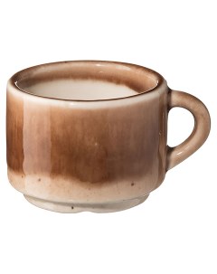 Чашка для кофе Маррон Реативо фарфоровая 80 мл Борисовская керамика