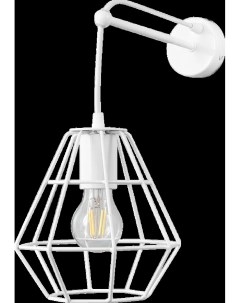 Настенный светильник бра Orso white 1 лампа 3м E27 цвет белый глянцевая Vitaluce