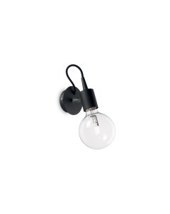Светильник настенный Edison AP1 макс 60Вт Е27 230В IP20 Черный Без ламп 148908 Ideal lux