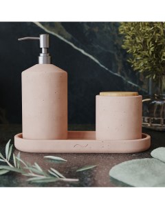 Набор для ванной Astrid 01 бетон розовый матовый Musko