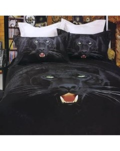Комплект постельного белья 2 спальный Поплин Пантера Love