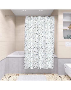 Штора для ванной Lemer Terrazzo 180x200 см полиэстер цвет мультиколор Nobrand