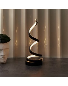 Настольная лампа светодиодная Spiral Trio теплый белый свет цвет черный Rexant