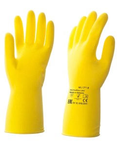 Перчатки латексные HQ размер 9 L с хлопковым напылением Profiline