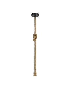 Подвесной светильник Cordera E27x1 веревка цвет черный Inspire