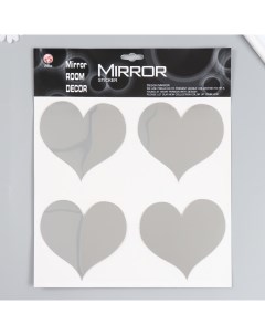 Наклейка Сердечки интерьерная Mirror