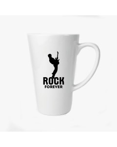 Большая конусная кружка Rock forever рок навсегда Coolpodarok