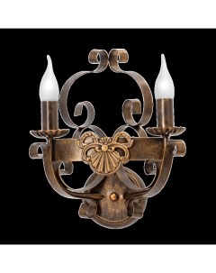 Настенный светильник бра Kantri 2 лампы 6м Е14 цвет черненое золото Vitaluce