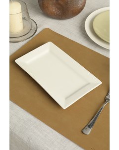 Тарелка закусочная 15x25 см белый фарфор 6534790 Coincasa