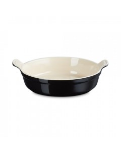 Блюдо для запекания Black Onyx керамика 24 см черный Le creuset