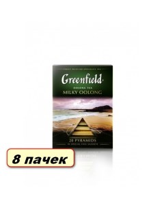 Чай зеленый в пирамидках Milky Oolong коробка 8 шт по 36 г Greenfield