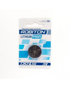 Батарейка PROFI R CR2430 3В 3V в блистере 1 штука Robiton